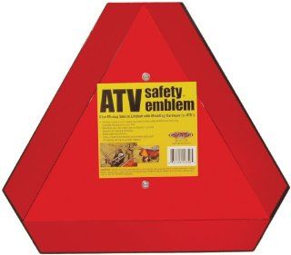 Hardline Products Reflective Orange ATV Safety Emblem Automotive