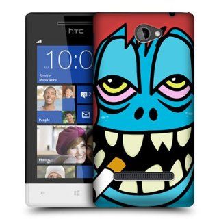 Head Case Designs Blue Ugly Faces Hard Back Case Cover for HTC Windows Phone 8S Cell Phones & Accessories