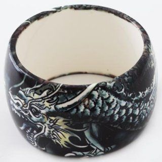 Beautiful Tattoo Print Bangle Dragon Bracelet Jewelry