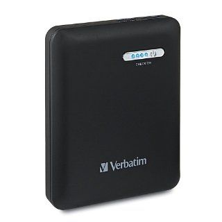 Verbatim 12000 mAh Dual USB Power Bank, Black 98343 Electronics