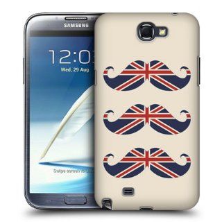 Head Case Designs UK Flag Moustaches Hard Back Case Cover for Samsung Galaxy Note 2 II N7100 Cell Phones & Accessories