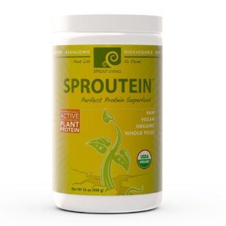 Sprout Living Sproutein Perfect Protein Powder, 16 Ounce Health & Personal Care