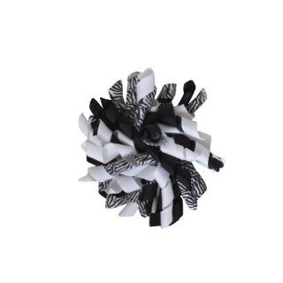 Grosgrain Ribbon Corker 3 1/2" Hair Bow   Choose Color (Black & White Zebra) Baby