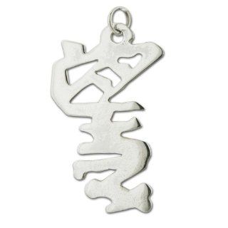 Sterling Silver "Hope" Kanji Japanese Symbol Charm Pendants Jewelry