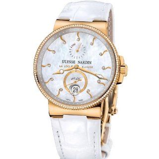 New Ladies Ulysse Nardin Maxi Marine Diver Chronometer Solid 18K Rose Gold Diamonds Watch 266 66B/991 Watches