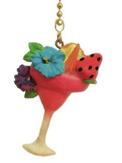 Tropical Exotic Drink Ceiling Fan Light Pull   Ceiling Fan Pull Chain Ornaments  