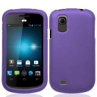 ZTE Prelude / Z993 / Z992 Graphic Rubberized Protective Hard Case   Purple Cell Phones & Accessories