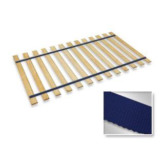 Twin Size Attached Bed Slats   Bunkie Boards (Dark Blue Straps) Furniture & Decor
