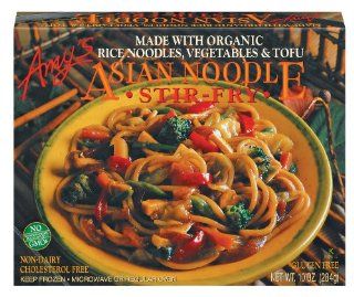 Amy's Asian Noodle Stir Fry, Organic, 10 Ounce Boxes (Pack of 12)  Chow Mein Dishes  Grocery & Gourmet Food