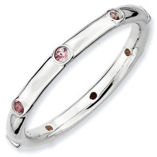 Pink Tourmaline Stackable Ring Jewelry