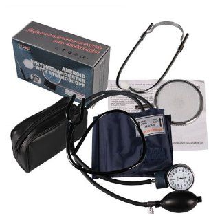 Eforlife Aneroid Sphygmomanometer Blood Pressure Monitor Meter Stethoscope Cuff Medical Health & Personal Care