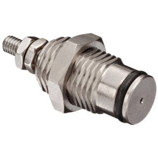 SMC CJPS6 5 Nickel Plated Brass Pin Air Cylinder with Unthreaded Rod, Compact, Single Acting, Embedded Type Mounting, Not Switch Ready, No Cushion, 6 mm Bore OD, 5 mm Stroke, 3 mm Rod OD, Push to connect Fitting Industrial Air Cylinders Industrial & 