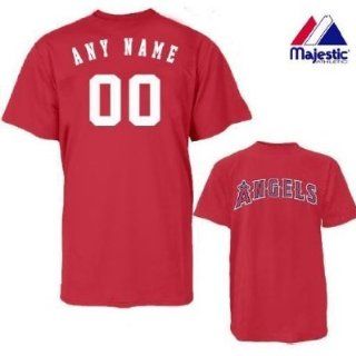 Los Angeles Angels Personalized Custom (Add Name & Number) 100% Cotton T Shirt Replica Major League Baseball Jersey  Sports Fan Jerseys  Sports & Outdoors