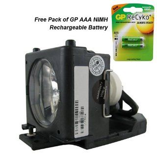 Powerwarehouse replacement lamp for Viewsonic DT00701 165W 2000Hr with Free GP AAA Battery Electronics