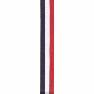 Offray Tri Stripe Craft Ribbon, 7/8 Inch x 9 Feet, Navy