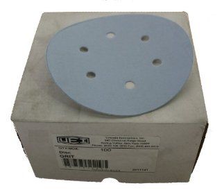 Uneeda Enterprizes, Inc M 152222 M 152222 6 Inch x 6 Hole Vented HV No 600 Grit Ekablue Aluminum Oxide PSA Square Tab Sanding Disks   Power Disc Sanders  
