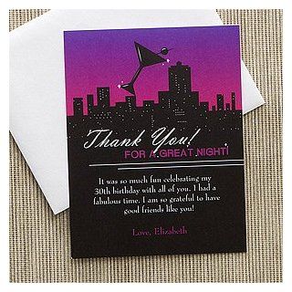 Personalized Thank You Cards   Fun In The City  Blank Note Card Sets 
