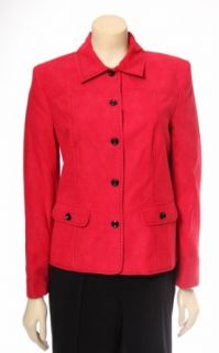 Sueded Jacket in Red By Alfred Dunner (10)