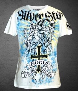 Silver Star Mens JON "BONES" JONES TUF 10 WALKOUT T shirt in Black  Medium Clothing