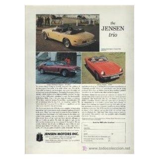 1974 JENSEN INTERCEPTOR CONVERTIBLE & SALOON / JENSEN HEALEY LARGE COLOR AD   USA   Other Products  