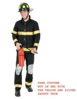 Unknown Men's Firefighter Fireman Bunker Gear Costume Clothing