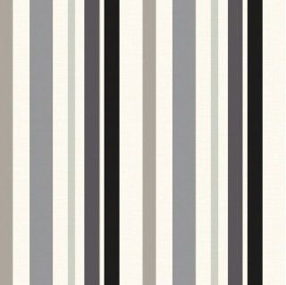 Ideco Matisse Stripe 10M Wallpaper Roll   Black 922120    