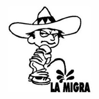 MEXICAN LA MIGRA Cartoon Vinyl Sticker/Decal 