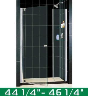 DreamLine Tub Shower SHDR 4144728 Shower Door from the Elegance Collection for 44 1 4 to 46 1 4 Inch Width Ranges Brushed Nickel   Tools Products  