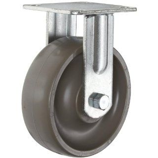 RWM Casters Freedom 68 Series Plate Caster, Rigid, Omega Urethane Wheel, Precision Ball Bearing, 1200 lbs Capacity, 8" Wheel Dia, 2" Wheel Width, 10 1/8" Mount Height, 6 1/2" Plate Length, 4 1/2" Plate Width Industrial & Scien
