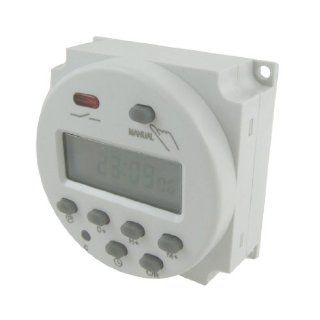 Amico DC 12V Digital LCD Power Programmable Timer Time Switch Relay 16A Amps   Wall Timer Switches  