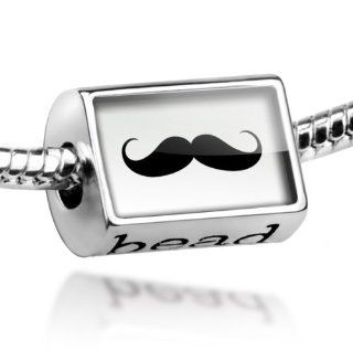 Beads "Mustache"   Pandora Charm & Bracelet Compatible NEONBLOND Jewelry & Accessories Jewelry