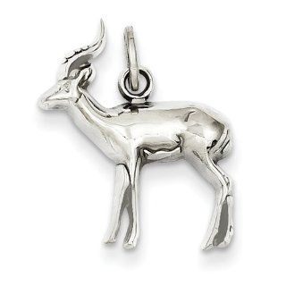 14k WG Gazelle Charm Pendant Necklaces Jewelry
