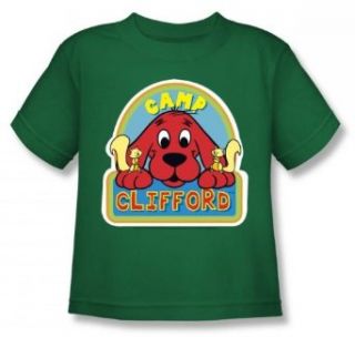 Clifford The Big Red Dog   Camp Clifford Juvee T Shirt In Kelly Green, Size 7, Color Kelly Green Clothing
