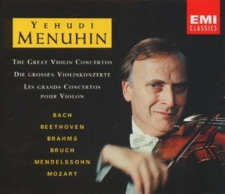The Great Violin Concertos Bach / Mozart / Beethoven / Mendelssohn / Brahms / Bruch Music