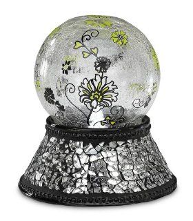 Up Words by Pavilion Chartreuse and Black Mosaic Tea Light Candle Holder, 5 Inch Tall, Includes Tea Light Candle   Spiritual And Uplifting