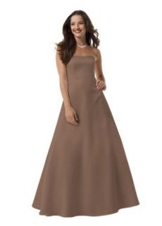 Satin Strapless Ball Gown with Pockets Lapis, 2
