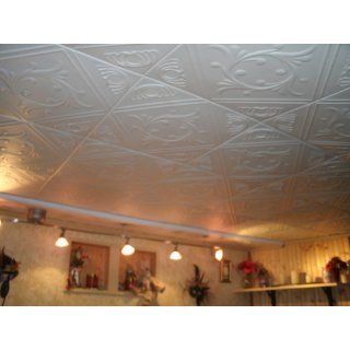 Faux Ceiling Tile   20x20" Anet White Foam   Decorative Tiles