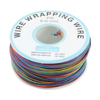 P/N B 30 1000 200M 30AWG 8 Wire Colored Insulation Test Wrapping Cable Electronics