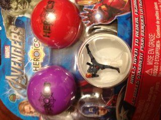 Marvel Avengers Heroics 3 Pack Balls with Miniature Figures  Other Products  