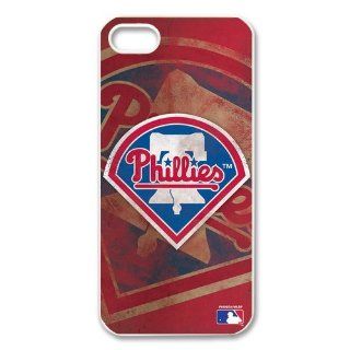 Custom MLB Philadelphia Phillies Cover Case for iPhone 5 5S IP 10712 Cell Phones & Accessories