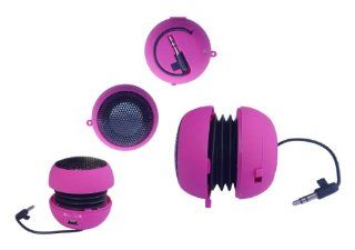 Midea Tech Mini Portable Capsule Speaker (Pink) w/Build in rechargerable Battery Electronics