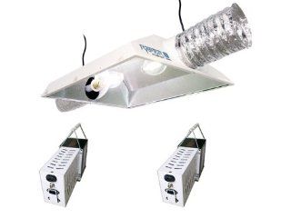 Hydrofarm Raptor 8" Air Cooled Dual Lamp Reflector & SG Lite Switchable (MH/HPS) Ballast Grow Light System Combo 2000W  Plant Growing Light Fixtures  Patio, Lawn & Garden