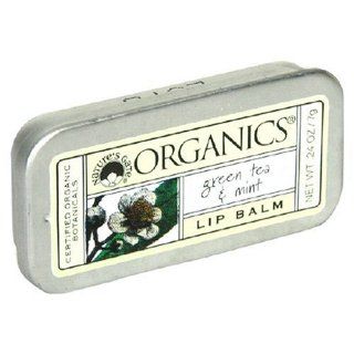 Nature's Gate Organics Lip Balm, Green Tea & Mint, (.24 oz) (7 g)  Lip Balms And Moisturizers  Beauty