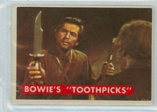 1956 Davy Crockett Green 53 Bowie's Toothpicks Excellent Entertainment Collectibles