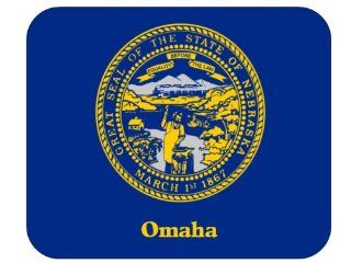 US State Flag   Omaha, Nebraska (NE) Mouse Pad 