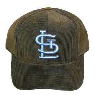 MLB ST LOUIS CARDINALS CORDUROY BROWN HAT CAP NEW ADJ  Sports Fan Baseball Caps  Sports & Outdoors