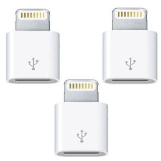 Save up 3x Iphone 5 Micro USB to 8 Pin Data/sync Charger Adaptor Also Compatible with Ipad Mini, Ipad & Ipod Cell Phones & Accessories