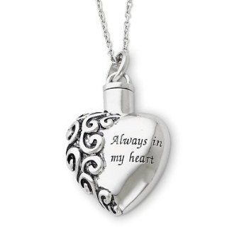 Always in My Heart Ash Holder Necklace Pendant Necklaces Jewelry