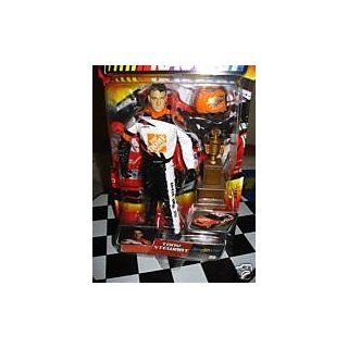 Tony Stewart #20  Jakks Pacific Road Champs Action Figure Approximately 6 Inches Tall With Helmet & Plastic Trophy 2003 Edition Toys & Games