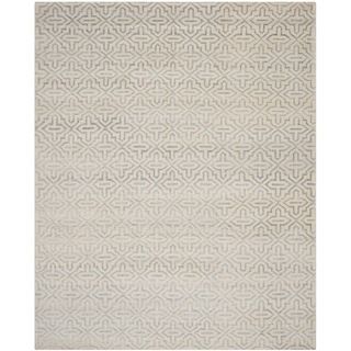 Safavieh Hand knotted Stone Wash Silver Wool/ Cotton Rug (8 X 10)